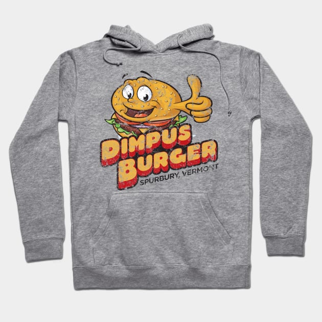 Dimpus Burger Hoodie by MindsparkCreative